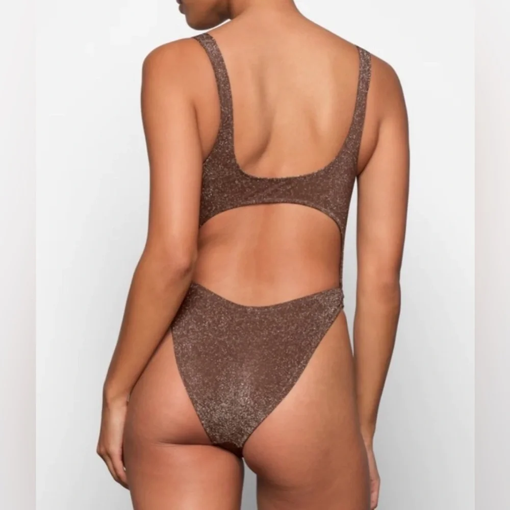 NWT Skims Glitter Swim Monokini Size XL